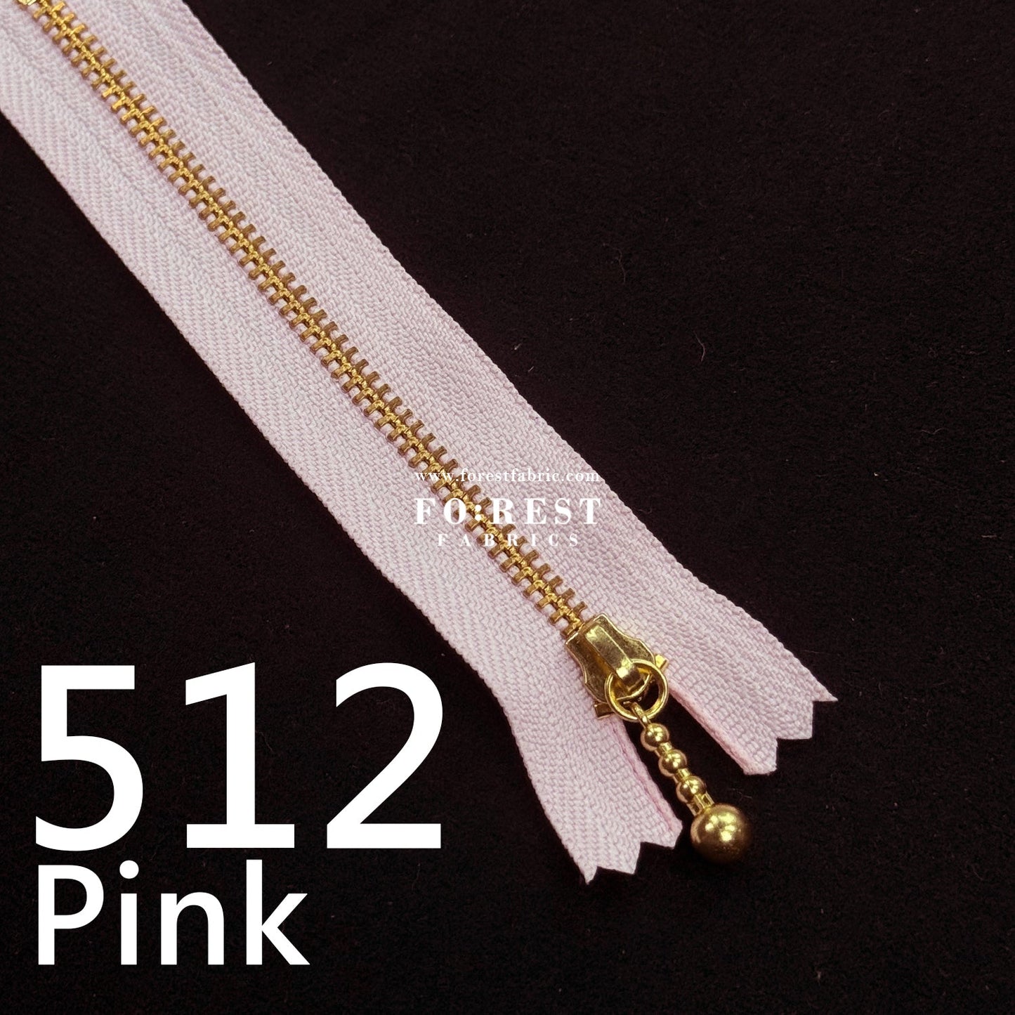 YKK 20cm Zipper Golden - FO:REST Fabric 布恩堂Liberty fabrictana lawnjapanese fabricykk zipper