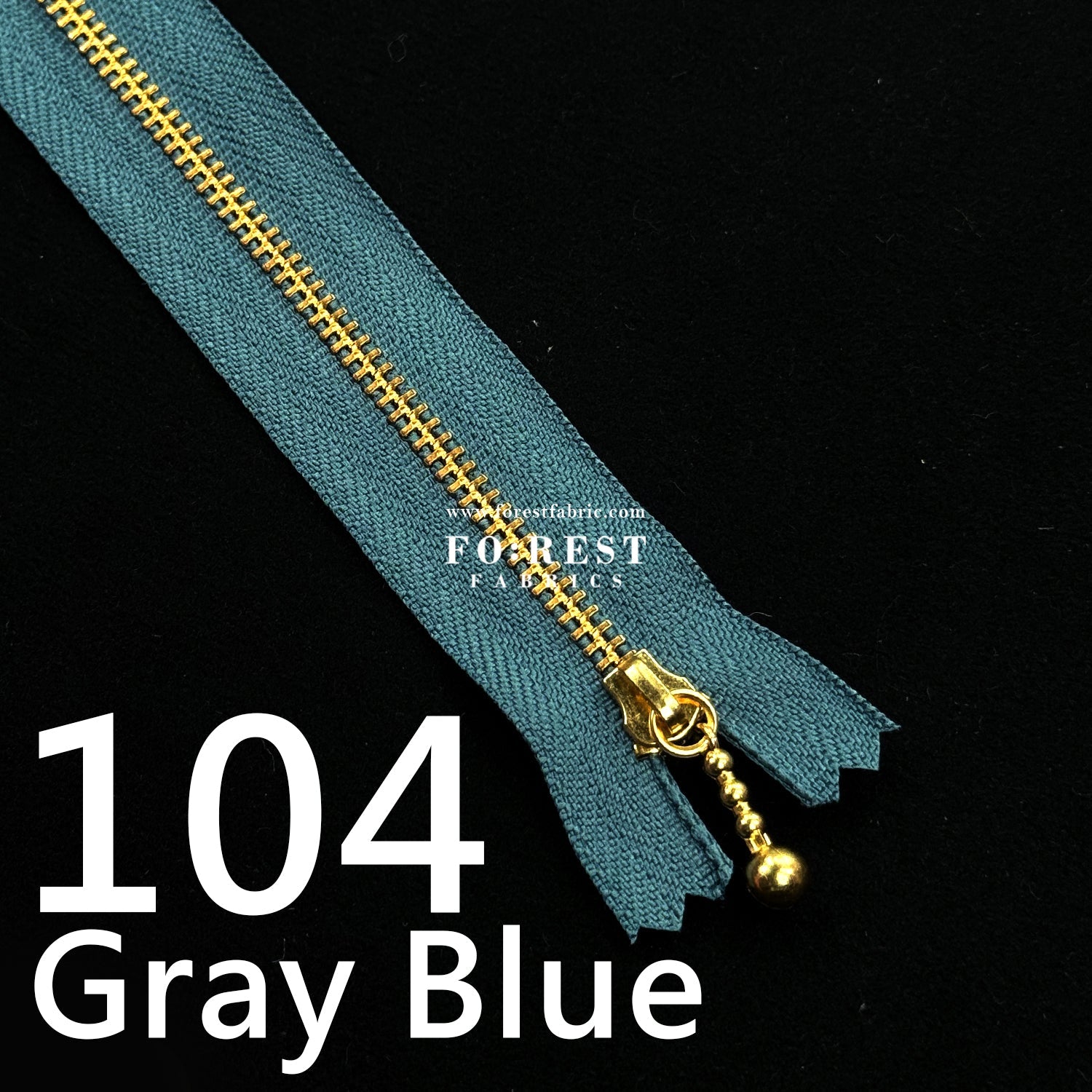 YKK 30cm Zipper Golden - FO:REST Fabric 布恩堂Liberty fabrictana lawnjapanese fabricykk zipper