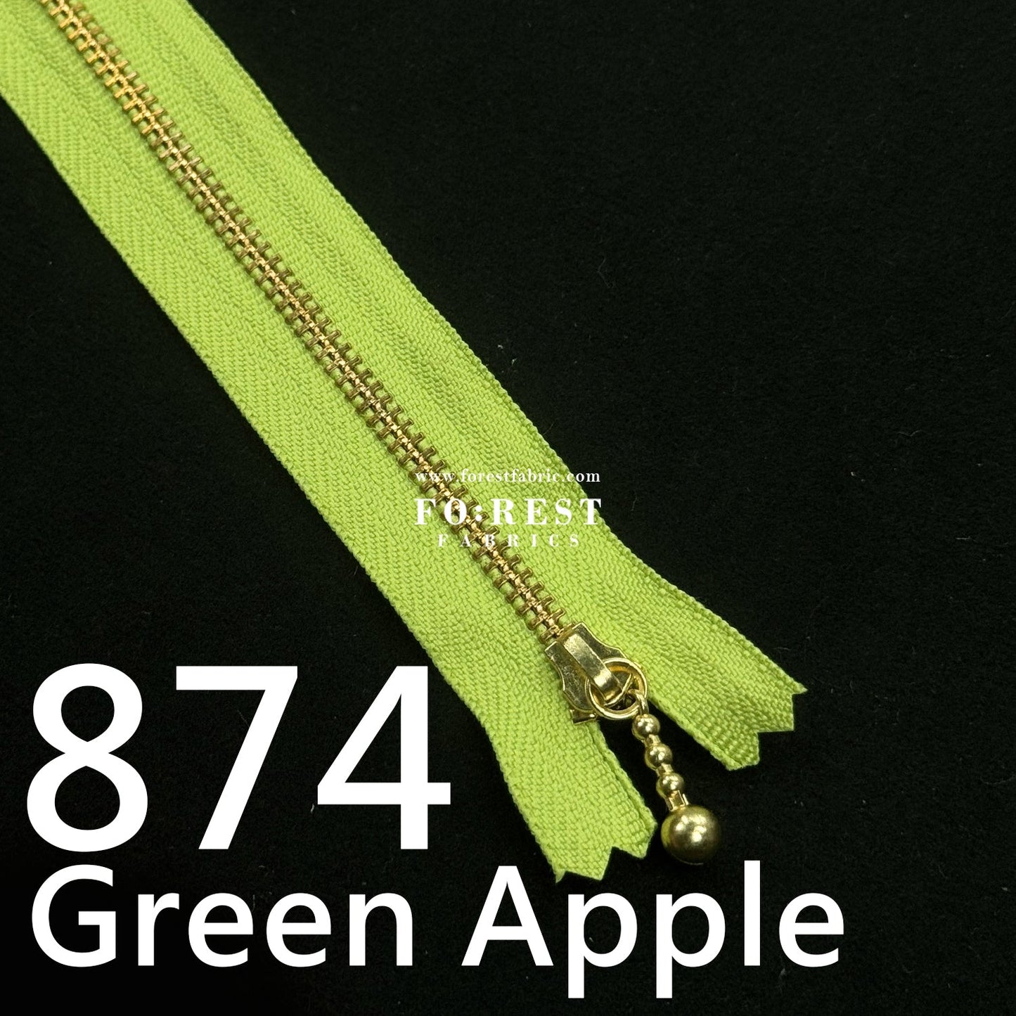 YKK 30cm Zipper Golden - FO:REST Fabric 布恩堂Liberty fabrictana lawnjapanese fabricykk zipper