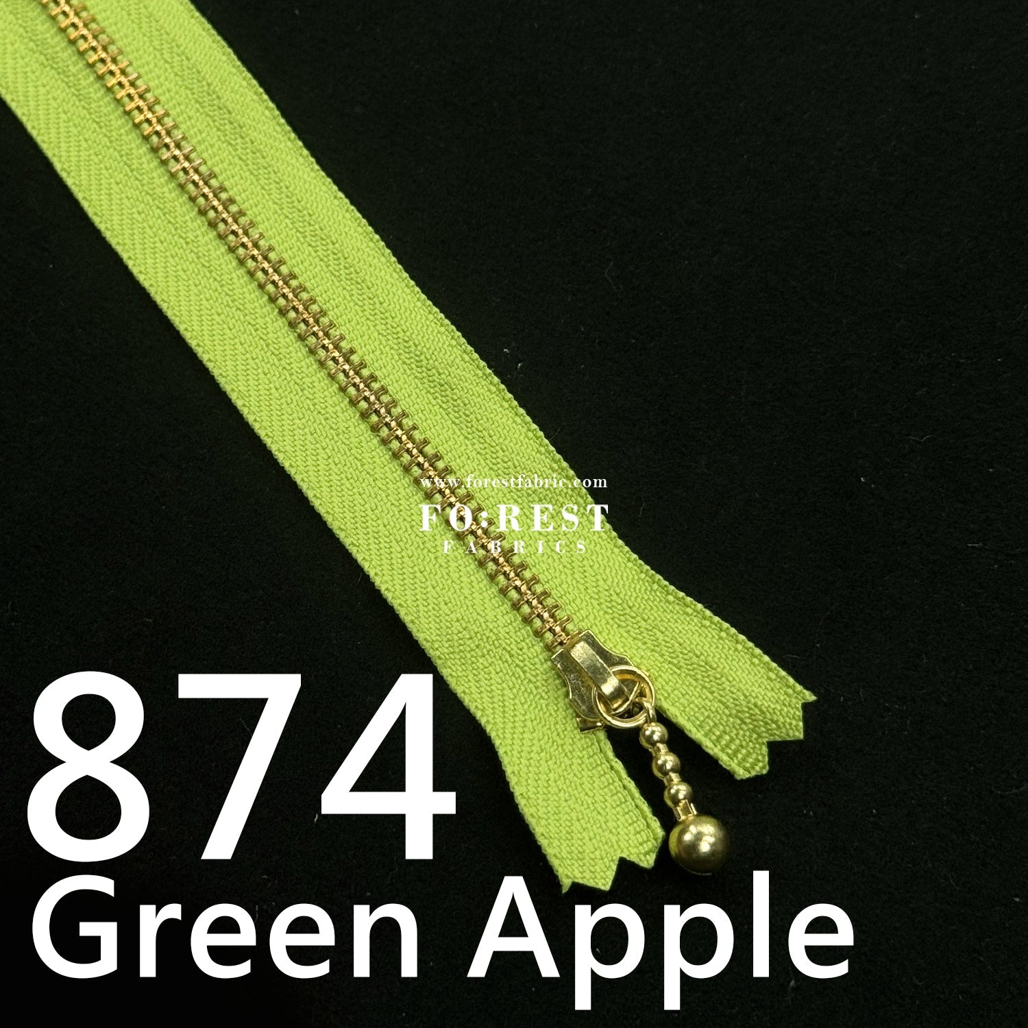 YKK 30cm Zipper Golden - FO:REST Fabric 布恩堂Liberty fabrictana lawnjapanese fabricykk zipper