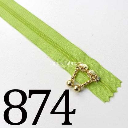 YKK 40cm Double - sided Zipper Golden - FO:REST Fabric 布恩堂Liberty fabrictana lawnjapanese fabricykk zipper