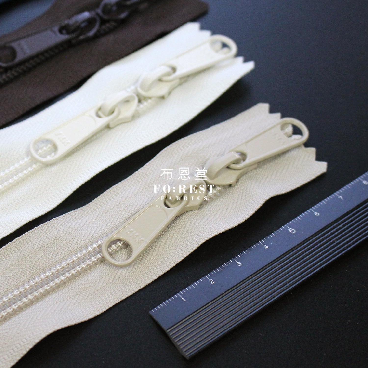 YKK 40cm Double - sided Zipper - FO:REST Fabric 布恩堂Liberty fabrictana lawnjapanese fabricykk zipper