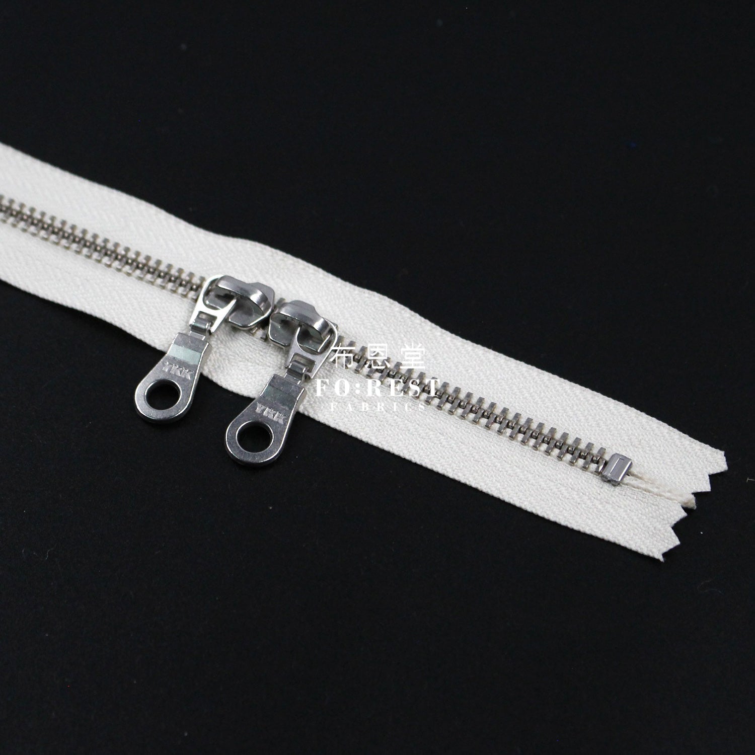 YKK60cm double silder Zippers - FO:REST Fabric 布恩堂Liberty fabrictana lawnjapanese fabricykk zipper