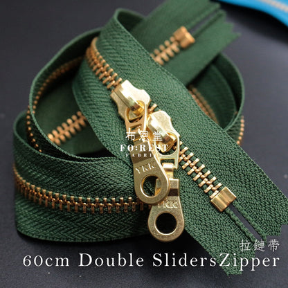 YKK60cm double silder Zippers - FO:REST Fabric 布恩堂Liberty fabrictana lawnjapanese fabricykk zipper