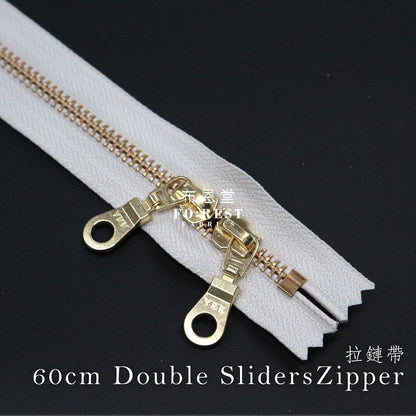 YKK60cm double silder Zippers - FO:REST Fabric 布恩堂Liberty fabrictana lawnjapanese fabricykk zipper