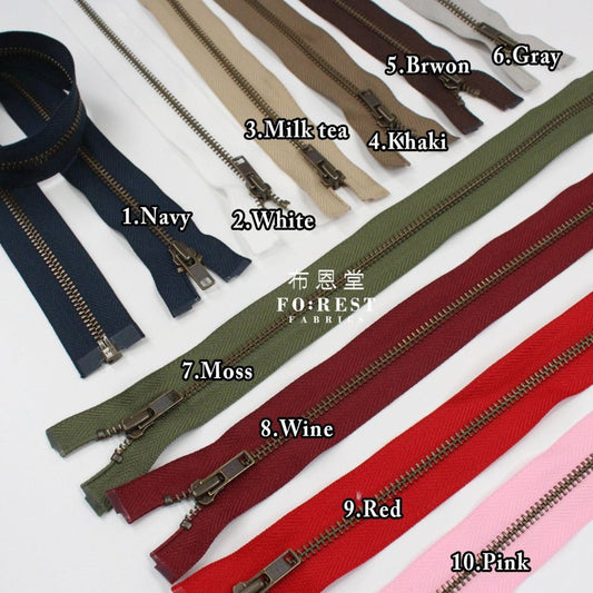 YKK60cm Open Zipper 開尾拉鍊 - FO:REST Fabric 布恩堂Liberty fabrictana lawnjapanese fabricykk zipper