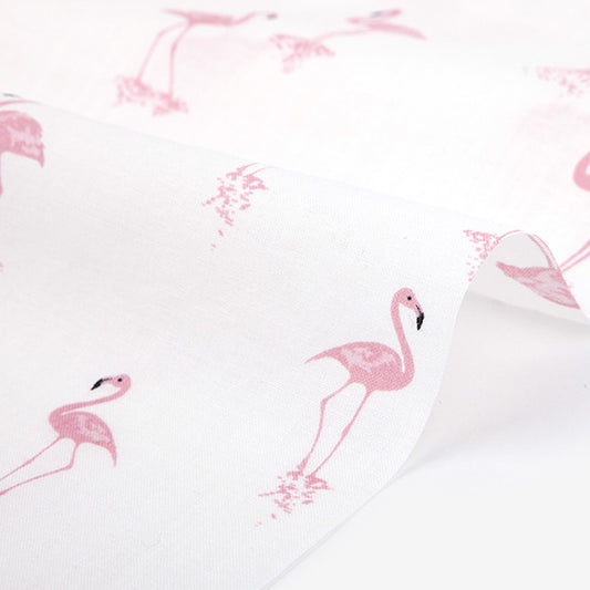 Dailylike Linen - Flamingo fabric - forest-fabric