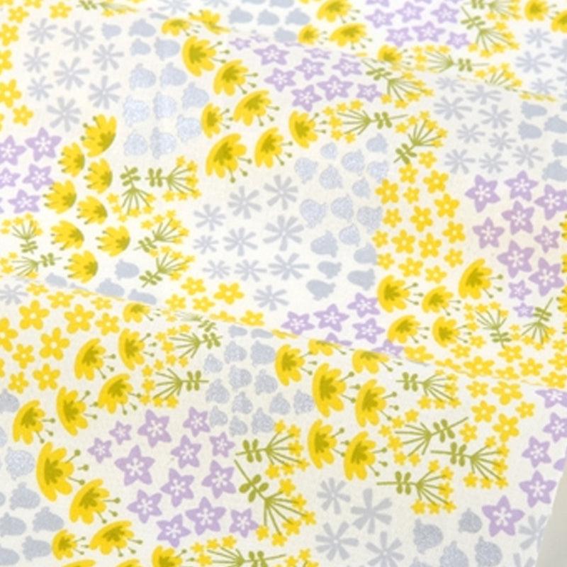 Dailylike - cotton - wildflower-flower bed Fabric - forestfabric