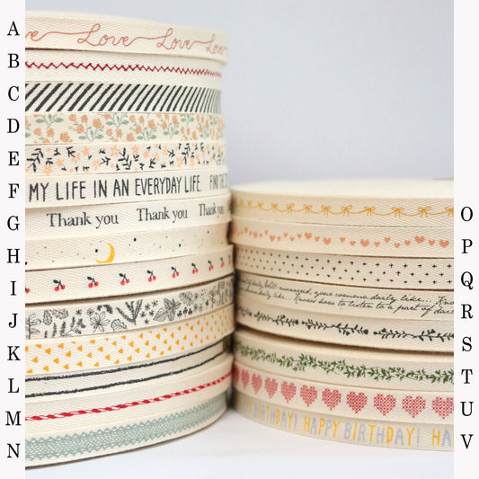 Dailylike - Cotton ribbon - forestfabric 布恩堂