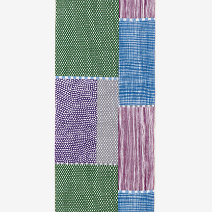 SOU SOU - 伊勢木綿 - 點線Lines and Dots GREEN (member) - forestfabric 布恩堂