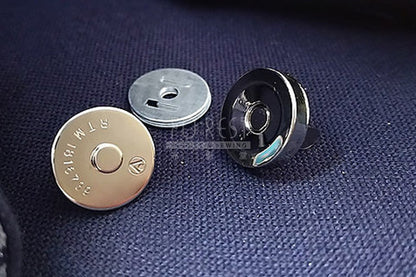 12-14mm Magnetic Snap Button in Nickel - forest-fabric