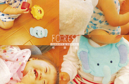 DIY SET | okiniiri baby Lino grip toy - forest-fabric