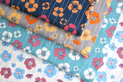 cotton - kukkia fabric - forest-fabric