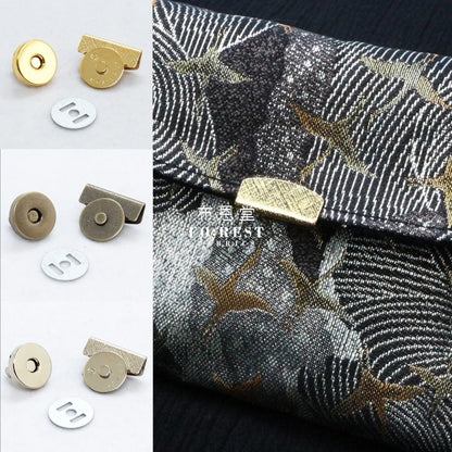 14mm Magnetic Edge Clasps Button 磁石扣 - FO:REST Fabric 布恩堂Liberty fabrictana lawnjapanese fabricykk zipper