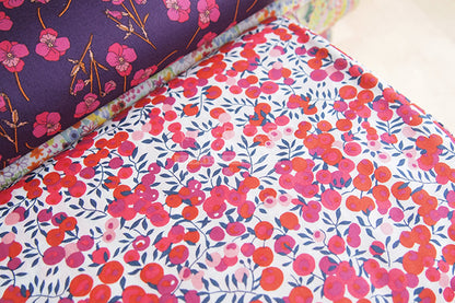 Liberty of London (Cotton Tana Lawn Fabric) - Wiltshire Berry Red - forest-fabric