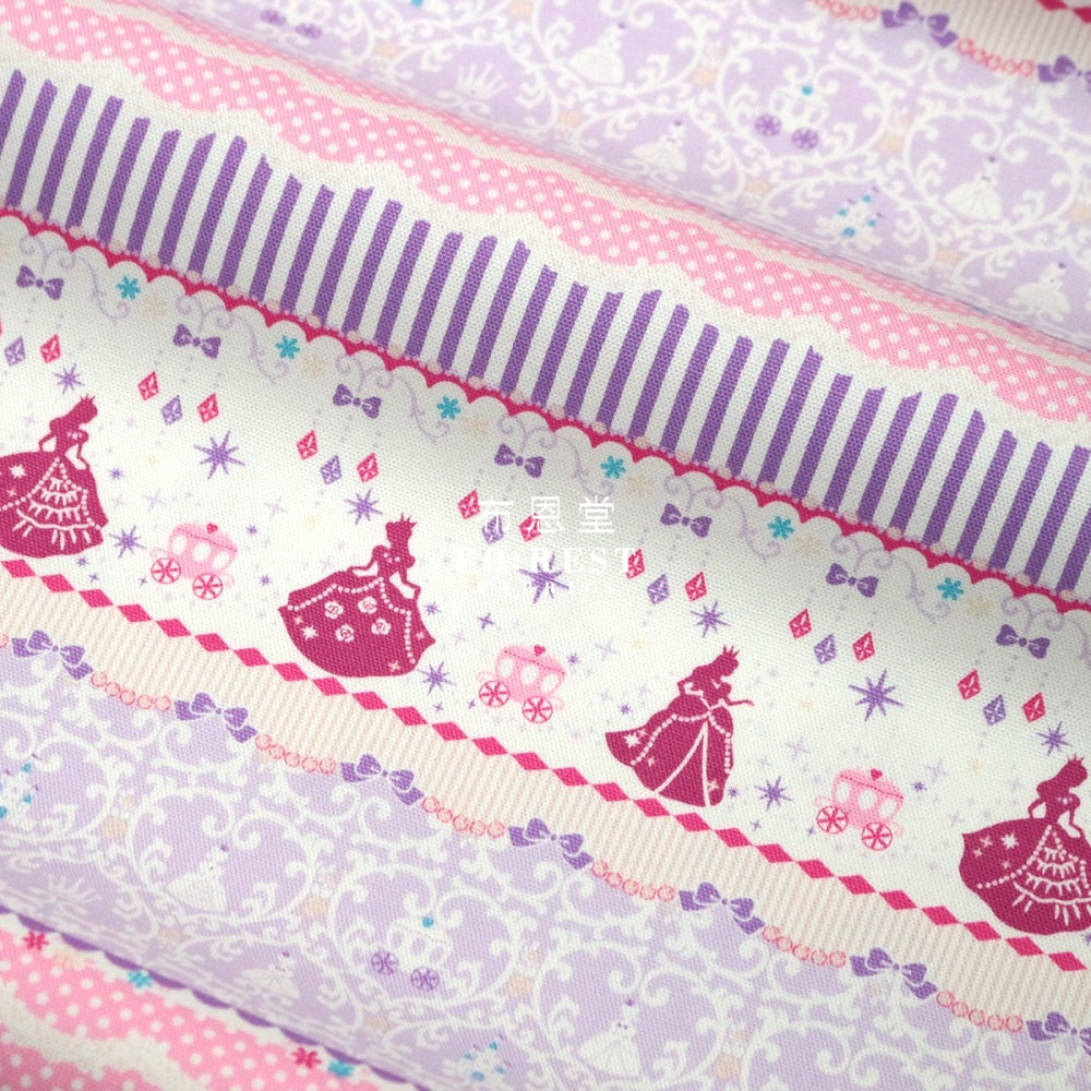 (1Meter) Oxford - My Diamond Princess Fabric Purple
