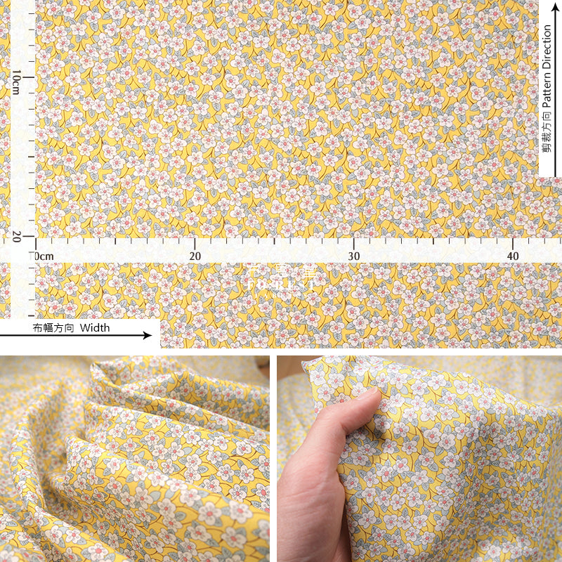 Liberty of London (Cotton Tana Lawn Fabric) - Ffion Yellow - forest-fabric