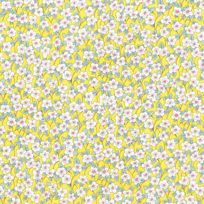 Liberty of London (Cotton Tana Lawn Fabric) - Ffion Yellow - forest-fabric