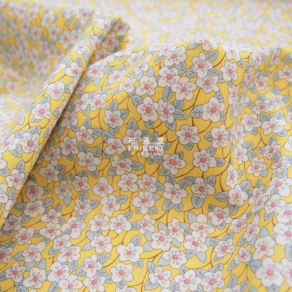 Liberty of London (Cotton Tana Lawn Fabric) - Ffion Yellow - forest-fabric