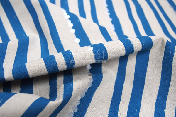 Echino - cotton linen - stripe Fabric 2018SS - forest-fabric