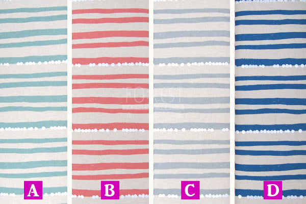 Echino - cotton linen - stripe Fabric 2018SS - forest-fabric