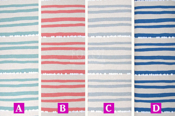 Echino - cotton linen - stripe Fabric 2018SS - forest-fabric