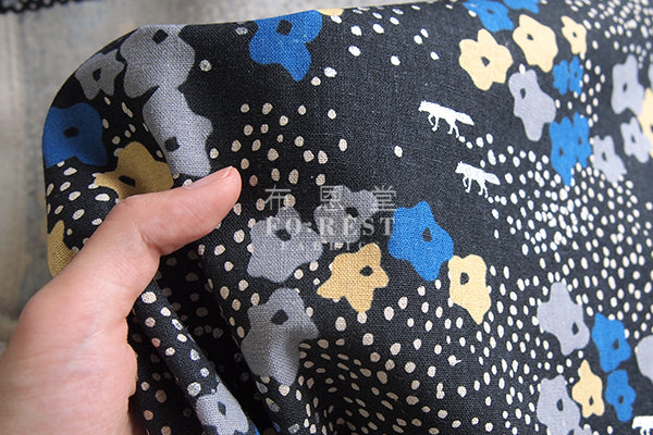 Echino - cotton linen - Floret Fabric 2018 - forest-fabric
