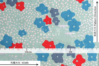 Echino - cotton linen - Floret Fabric 2018 - forest-fabric