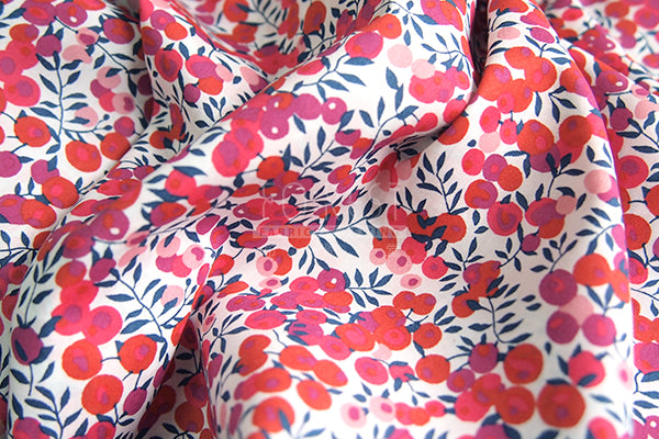 Liberty of London (Cotton Tana Lawn Fabric) - Wiltshire Berry Red - forest-fabric