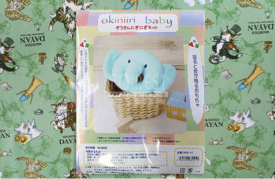 DIY SET | okiniiri baby Elephas grip toy - forest-fabric