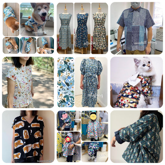 服裝 車縫班 (3小時起) - FO:REST Fabric 布恩堂Liberty fabrictana lawnjapanese fabricykk zipper
