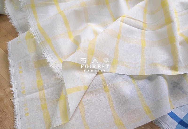 3min - cotton Linen - line fabric - FO:REST Fabric 布恩堂Liberty fabrictana lawnjapanese fabricykk zipper