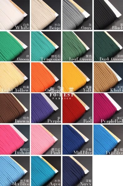 5mm Cotton Craft cord 棉繩 - 1meter - FO:REST Fabric 布恩堂Liberty fabrictana lawnjapanese fabricykk zipper