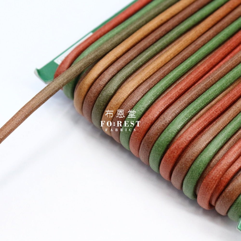5mm Waxed Cotton Cord 蠟繩 段染 - 1meter - FO:REST Fabric 布恩堂Liberty fabrictana lawnjapanese fabricykk zipper