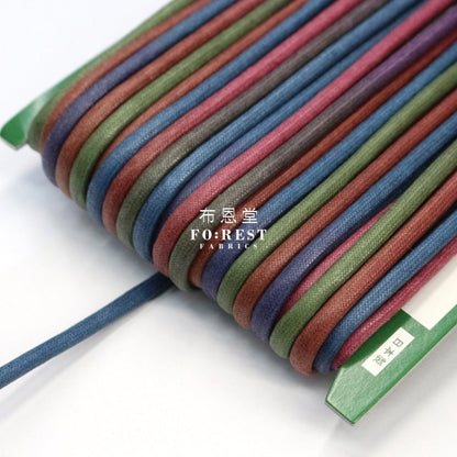 5mm Waxed Cotton Cord 蠟繩 段染 - 1meter - FO:REST Fabric 布恩堂Liberty fabrictana lawnjapanese fabricykk zipper