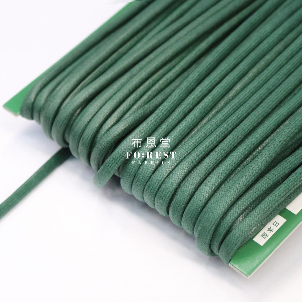 5mm Waxed Cotton Cord 蠟繩 - 1meter - FO:REST Fabric 布恩堂Liberty fabrictana lawnjapanese fabricykk zipper
