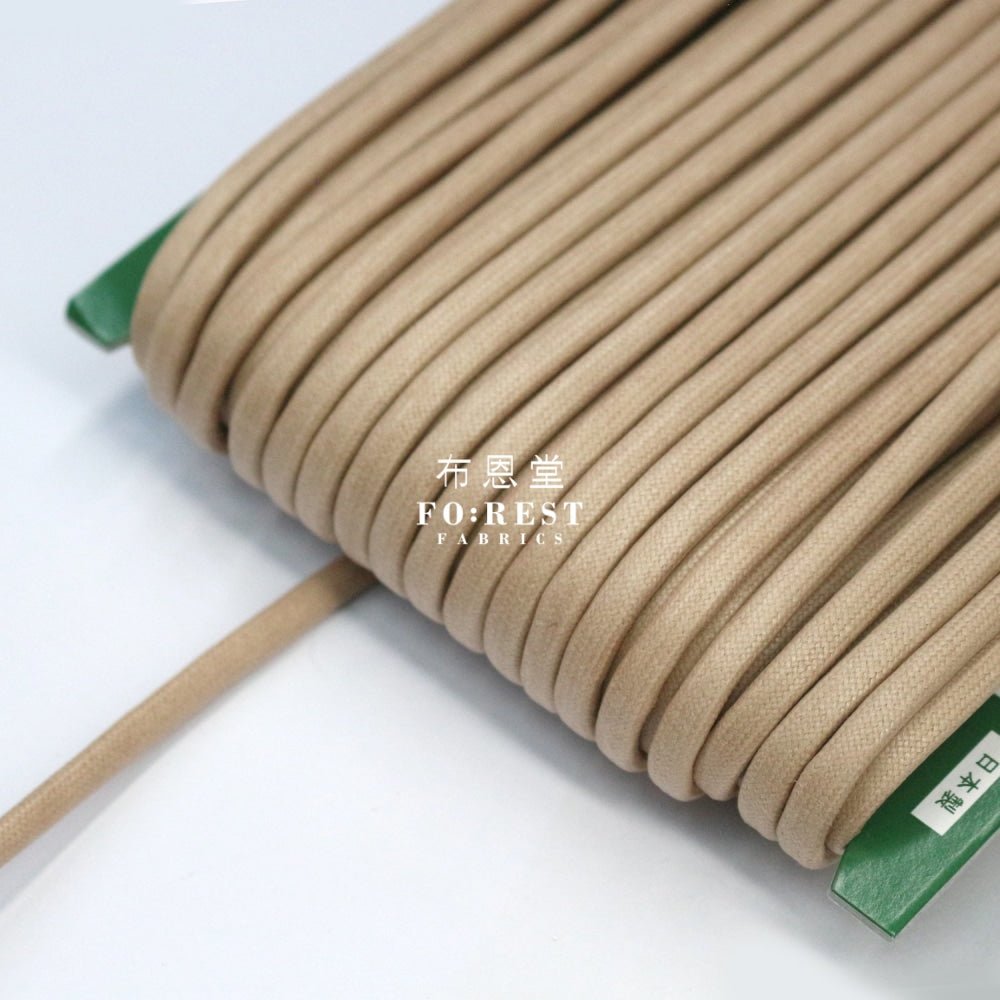 5mm Waxed Cotton Cord 蠟繩 - 1meter - FO:REST Fabric 布恩堂Liberty fabrictana lawnjapanese fabricykk zipper