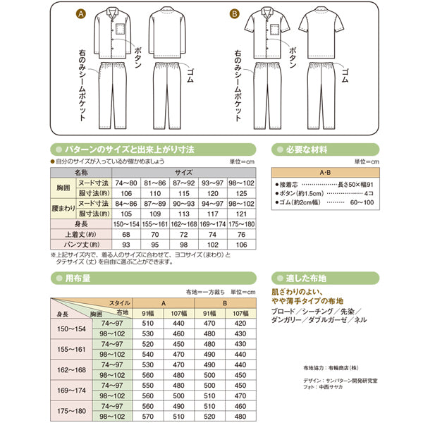 Paper pattern |adult pajamas 成人睡衣 - forest-fabric