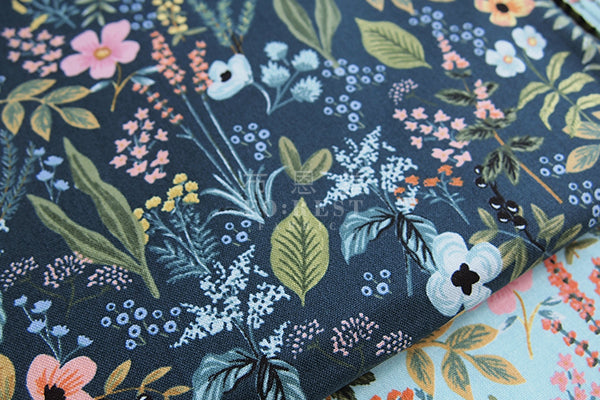 C+S - cotton - Herb Garden fabric - forest-fabric