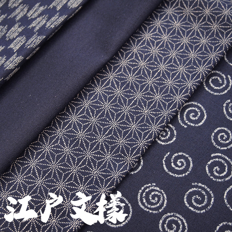cotton - Traditional Japanese 江戶小紋 fabric 4 - forestfabric 布恩堂