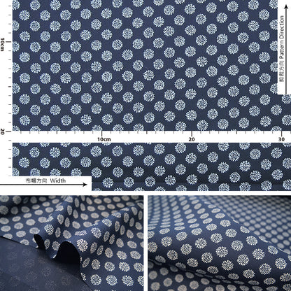 cotton - Traditional Japanese 江戶小紋 fabric 3 - forestfabric 布恩堂