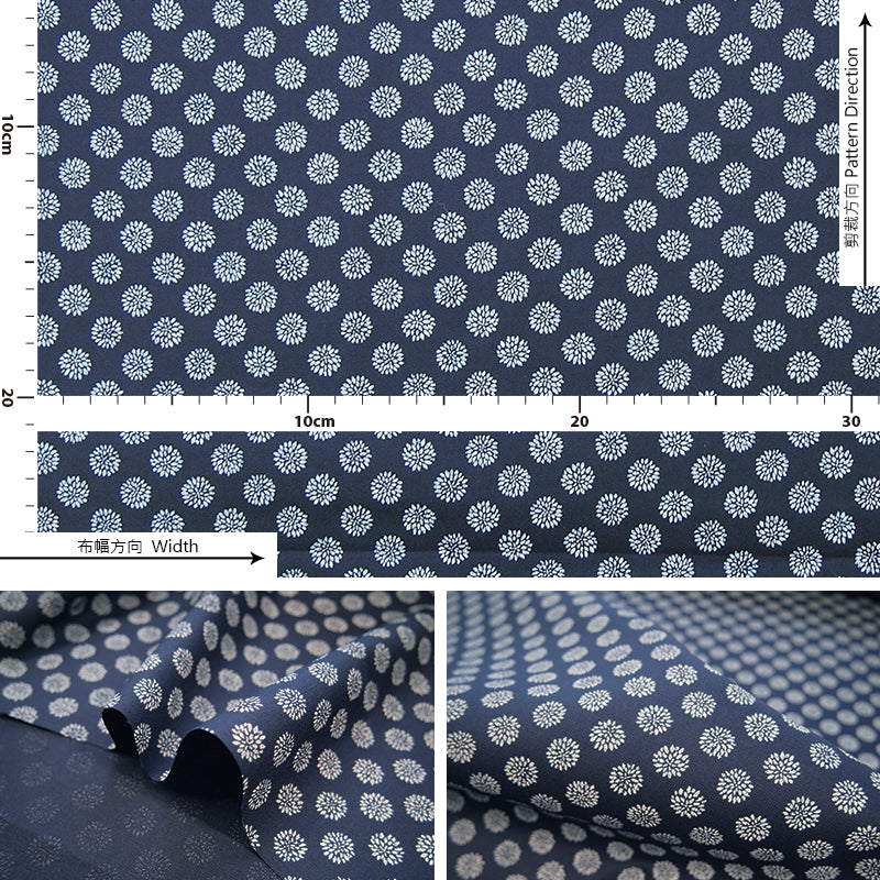 cotton - Traditional Japanese 江戶小紋 fabric 3 - forestfabric 布恩堂