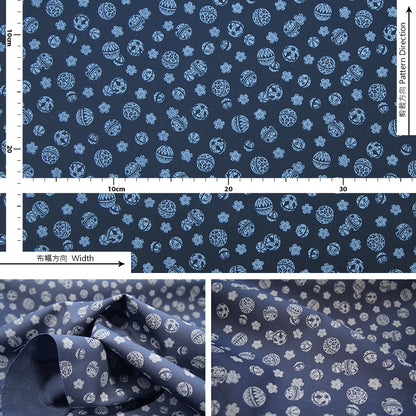 cotton - Traditional Japanese 江戶小紋 fabric 3 - forestfabric 布恩堂