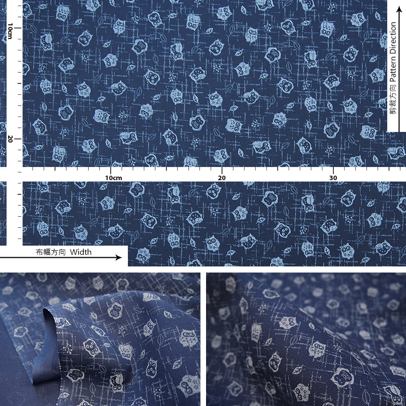 cotton - Traditional Japanese 江戶小紋 fabric 4 - forestfabric 布恩堂