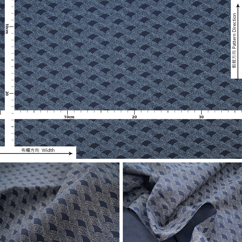 cotton - Traditional Japanese 江戶小紋 fabric 3 - forestfabric 布恩堂