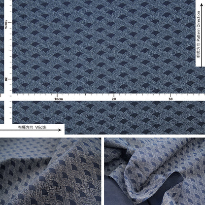 cotton - Traditional Japanese 江戶小紋 fabric 3 - forestfabric 布恩堂