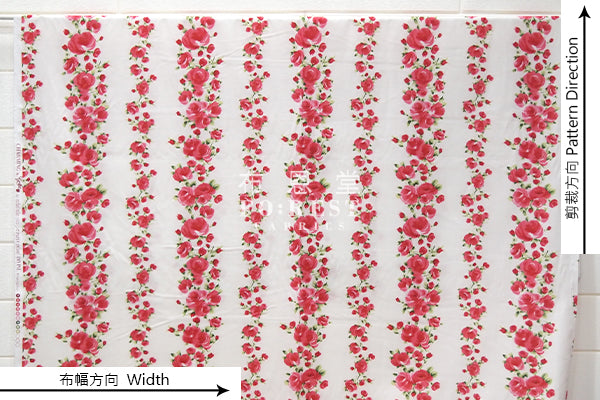 cotton -DIVINE Rose fabric - forest-fabric