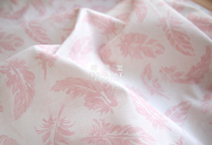 cotton -  Wings fabric Pink - forest-fabric
