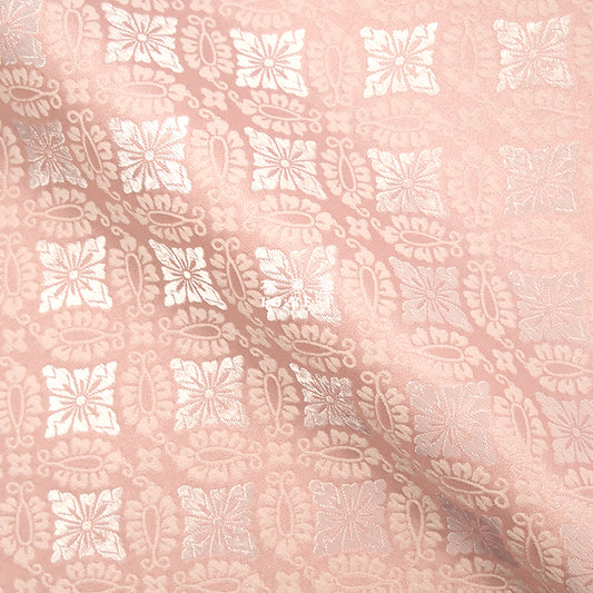 金らん "KINRAN" - wedding 婚 brocade fabric Pink - forestfabric 布恩堂