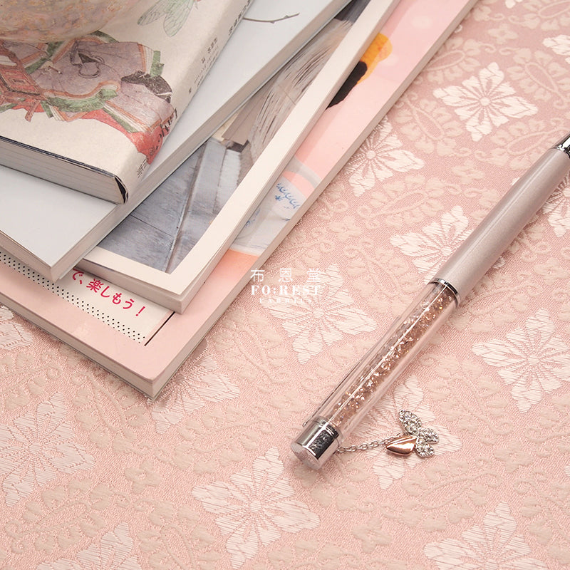 金らん "KINRAN" - wedding 婚 brocade fabric Pink - forestfabric 布恩堂